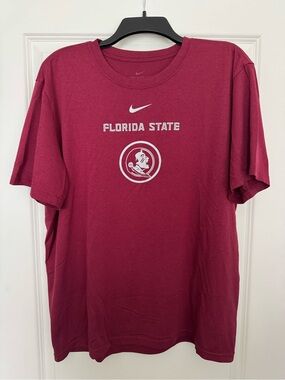 Nike Garnet Florida State Short-Sleeve Logo Tee